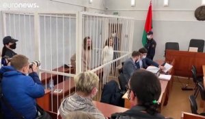 Un tribunal bélarusse condamne la journaliste Katerina Bakhvalova à huit ans et trois mois de prison pour "trahison d'Etat" lors d'un procès tenu secret