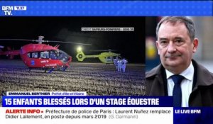 Enfants blessés lors d'un stage équestre: "2 hélicoptères et 11 ambulanciers sont intervenus pour évacuer rapidement les blessés", raconte Emmanuel Berthier, préfet d'Ille-et-Vilaine
