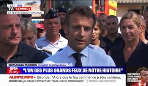 Emmanuel Macron: "Nous allons continuer de mobiliser [...] dans les travaux de surveillance"