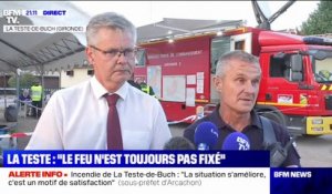 Olivier Chavatte (Pompier SDIS 33): "Tant que la périmétrie du sinistre n'est pas sécurisée, il y aura toujours un risque de reprise"
