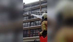 Incendie Rue de Genève à Schaerbeek