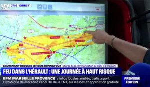 Incendie dans l'Hérault: le feu n'est "pas encore fixé" mais "ne progresse plus" selon les pompiers