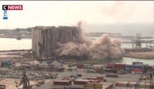 Liban : effondrement d'un silo à grains du port de Beyrouth