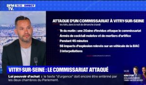 Attaque contre le commissariat de Vitry-sur-Seine: les individus étaient armés de cocktails molotov et de mortiers d'artifice