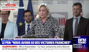 Marine Le Pen se félicite de "victoires franches" à l'Assemblée