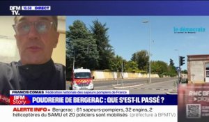 Bergerac: Il n'y a "pas de retombées de fumées sur la zone avec la nécessité de confiner la population à ce stade", selon les pompiers
