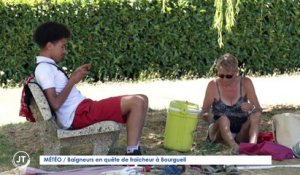 Le Journal - 03/08/2022 - METEO / Baigneurs en quête de fraîcheur à Bourgueil