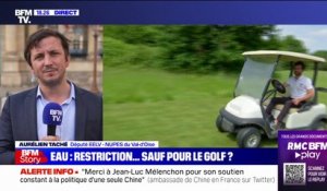 Aurélien Taché: "Nous pouvons mettre quelques parties de golf en suspens le temps de la sécheresse"