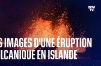 Les images d'une éruption volcanique émanant d'une fissure près de la capitale islandaise