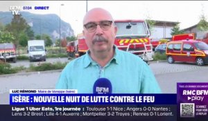 Incendie en Isère: le maire de Voreppe assure qu'"il n'y a pas eu de reprise de feu trop importante cette nuit"