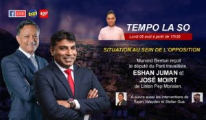 Tempo la So : Situation au sein de l'opposition : Murvind Beetun reçoit Eshan Juman et José Moirt.