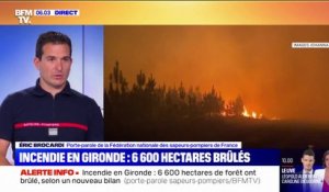 Incendie en Gironde: 6600 hectares sont partis en fumée depuis mardi, selon un dernier bilan