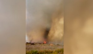 Incendie en Gironde : une tornade de feu se forme à quelques mètres des pompiers