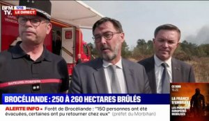 Incendie dans la forêt de Brocéliande: "150 personnes ont été évacuées", annonce le préfet