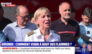 Incendie en Gironde: "Depuis deux jours, le feu n'a plus progressé et est maintenu", assure la préfète de Gironde