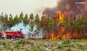 Incendies en Gironde : des pompiers européens arrivent en soutien de la France