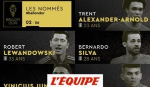 De Lewandowski à Vinicius Junior, les nommés de 6 à 10 (2/6) - Foot - Ballon d'Or