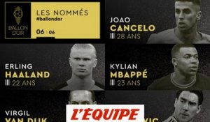 De Mbappé à Haaland, les nommés de 26 à 30 (6/6) - Foot - Ballon d'Or