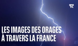 Les images des orages à travers la France