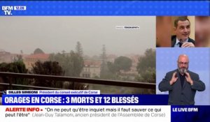 Orages en Corse: Gilles Simeoni s'est entretenu au téléphone avec Emmanuel Macron, qui lui a exprimé "son émotion et sa solidarité"