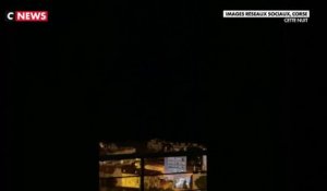 Regardez les images des nouveaux orages qui se sont abattus cette nuit sur la Corse au lendemain d'un épisode orageux particulièrement violent qui a fait cinq morts - VIDEO