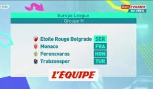 Monaco avec l'Étoile Rouge Belgrade, Ferencvaros et Trabzonspor - Foot - Tirage C3