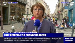 Grand retour de la Braderie de Lille: pour Martine Aubry, "c'est toujours une grande fête populaire"