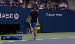 US Open - Medvedev sauvé par un ramasseur de balles