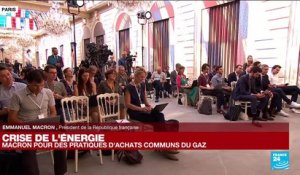 Emmanuel  Macron : "Face au défi qui est le nôtre aujourd'hui, on doit aller beaucoup plus vite dans la production de ces  Énergies Renouvelables"