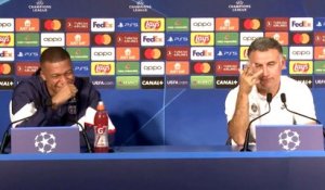 Mbappé et Galtier en conférence de presse avant PSG - Juventus