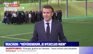 Emmanuel Macron annonce que les propositions du Conseil national de la refondation peuvent "déboucher sur des référendums"