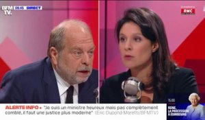 Pour Éric Dupond-Moretti, "il faut lutter encore et encore contre la petite délinquance du quotidien qui pourrit la vie des Français"