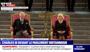 Le roi Charles III et la reine consort Camilla sont arrivés au Parlement britannique