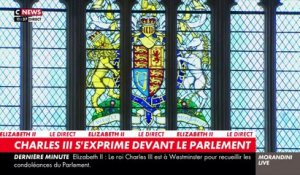 Regardez les premiers mots du roi Charles III ce matin aux parlementaires britanniques: "Je sens le poids de l'Histoire" - VIDEO
