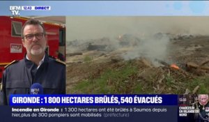 Incendie en Gironde: plus de 1800 hectares ont été brûlés selon le sous-préfet