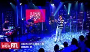 Christophe Willem interprète "Jacques a dit" dans "Le Grand Studio RTL"