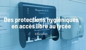 Des protections hygiéniques en accès libre au lycée