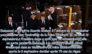 Brigitte Macron protocolaire - son pas de côté vestimentaire pour les obsèques d'Elizabeth II