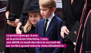 Funérailles d’Elizabeth II : la princesse Charlotte et le prince George très émus