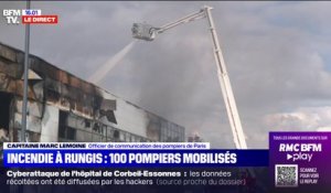 Incendie à Rungis : le feu est maîtrisé, selon les pompiers
