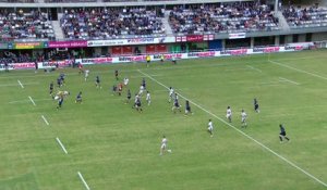 TOP 14 - Essai de Vincent RATTEZ (MHR) - Montpellier Hérault Rugby - Section Paloise - Saison 2022:2023
