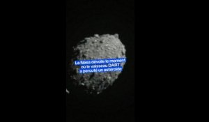 Mission Dart: les images inédites du crash du vaisseau Dart sur un astéroïde