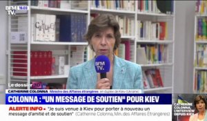 Catherine Colonna: "Je suis venue à Kiev pour porter, à nouveau, un message d'amitié et de soutien"