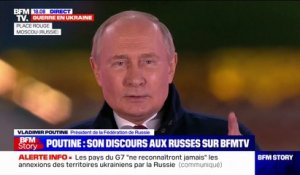 Vladimir Poutine: "Les républiques de Louhansk, Donetsk, Zaporijjia et Kherson ont fait le choix d'être rattachées à leur patrie historique: la Russie"