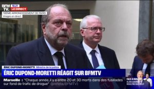 Éric Dupond-Moretti dénonce "un mensonge éhonté" de Sandrine Rousseau sur le classement sans suite des violences faites aux femmes