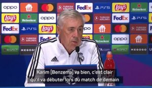 Groupe F - Ancelotti annonce Benzema et Mendy titulaires