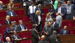 Après la demande d'excuse de Bruno Le Maire qui a été traité de "lâche" par un député RN, le groupe de Marine Le Pen quitte l'hémicycle