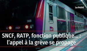 SNCF, RATP, fonction publique… : l’appel à la grève se propage