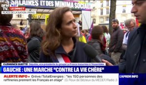 Pour Clémence Guetté, députée LFI, la "marche contre la vie chère" et les débats à l'Assemblée nationale "sont complémentaires"