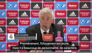 Clásico - Ancelotti : "Tchouameni a une personnalité et du caractère"
